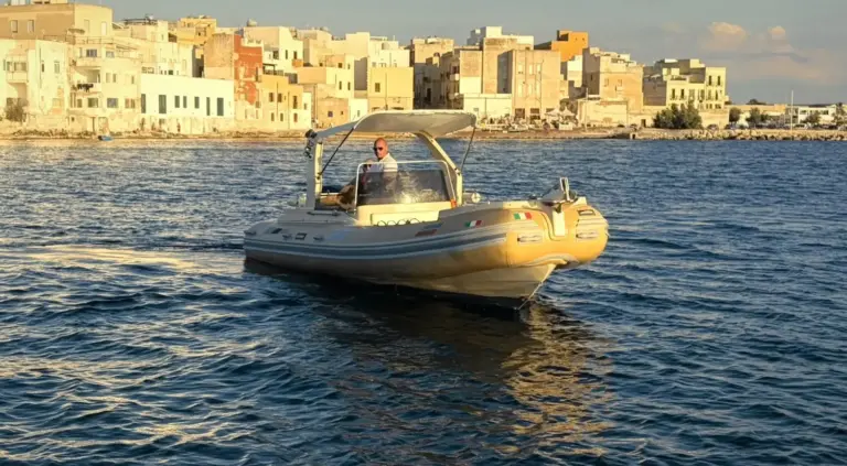 Solemar 25 under way in the golden light off Trapani